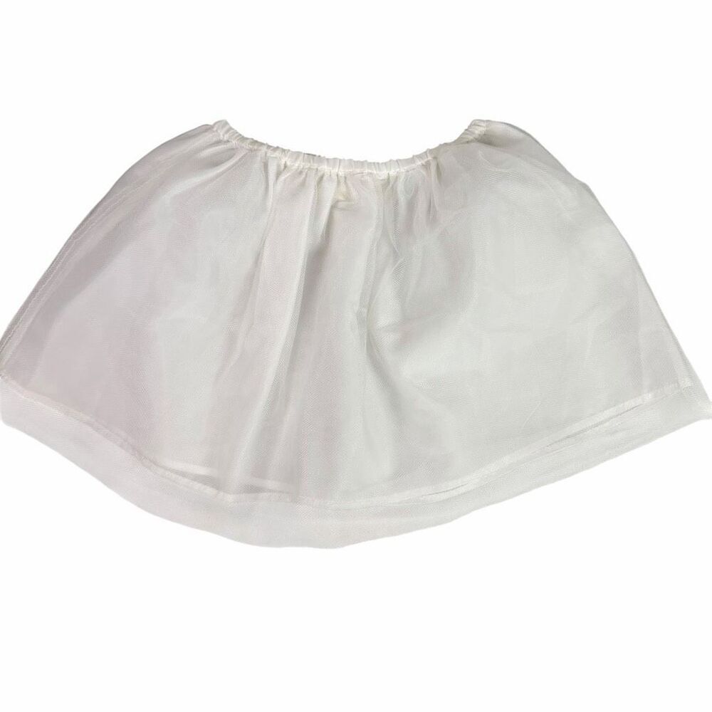 Mini Boden White Tulle Under Skirt 5-6